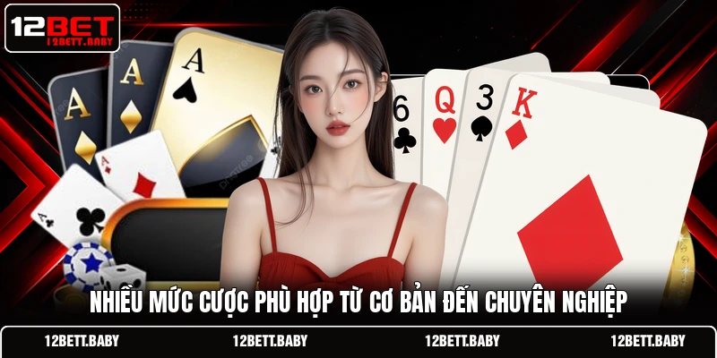 Nhiều mức cược phù hợp từ cơ bản đến chuyên nghiệp